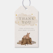 Eenmaal op Time Woodland Storybook Favor Cadeaulabel (Voorkant)