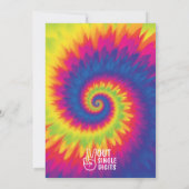 Eénmalige centimeter dikke dye 10th Birthday Kaart (Achterkant)