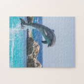 Eénmalige dolfijnprop legpuzzel (Horizontaal)