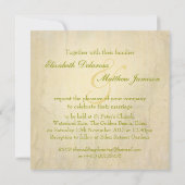 Eenmalige uitnodiging voor het bruiloft van de bru (Achterkant)