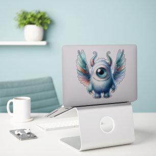 Eenogig monster doorzichtige Sticker