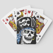 Eenoige Pirate Skull Pokerkaarten (Achterkant)