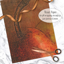 eenpeervruchtenschilderij tissuepapier