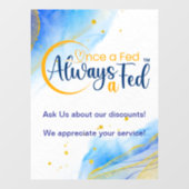 Eens een Fed altijd een Fed Raamsticker (Vel)