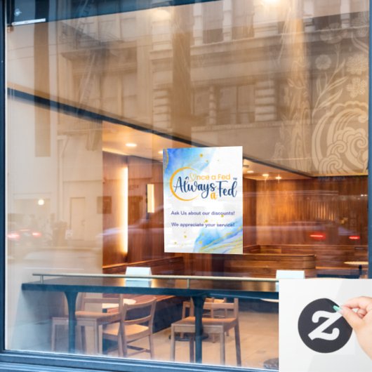 Eens een Fed altijd een Fed Raamsticker (Cafe Raam)