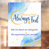 Eens een Fed altijd een Fed Raamsticker (Vel 2)