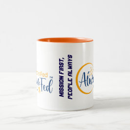 Eens een Fed altijd een Fed Tweekleurige Koffiemok