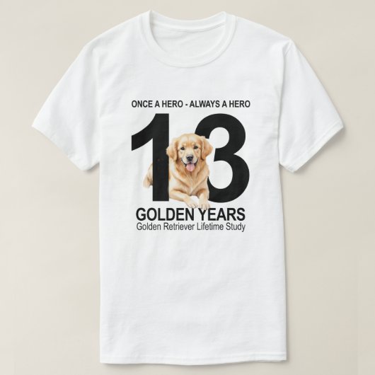 Eens een held, altijd een held t-shirt (Design voorkant)