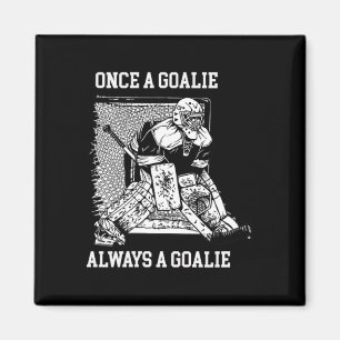 Eens een keeper, altijd een keeper Hockey ontwerp  Magneet