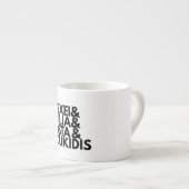 EENS HIER WAREN WE mok VAN espresso (Voorkant rechts)