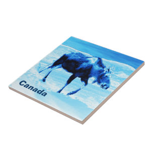 Eens In Een Blauwe Eland Tegeltje