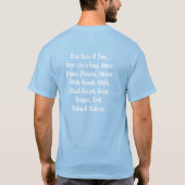 "Eens per keer" Elf Mood T-shirt (Achterkant)