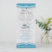 Eens Upon A Time Huwelijksprogramma Kaart (Staand voorkant)