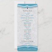 Eens Upon Een Tijd Huwelijksprogramma Kaart (Achterkant)