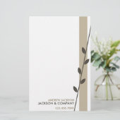 Eentakknop Briefpapier (Staand voorkant)