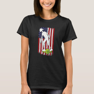 Eentje Amerikaanse vlag, Etiket skateboard Float O T-shirt