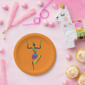 Eentje uit Afrika Papieren Bordje (Feest)