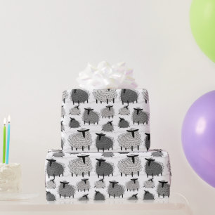 Eentonige Wollen Schapen Inpakpapier