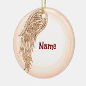 éénvleugelige engel keramisch ornament (Links)