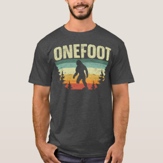 Eenvoet Amputatie Geamputeerde Yeti Sasquatch vrie T-shirt