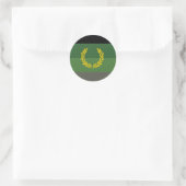 Eenvormige militaire vlag ronde sticker (Tas)