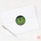 Eenvormige militaire vlag ronde sticker (Envelop)