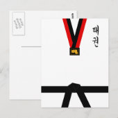 Eenvormige Taekwondo Briefkaart (Voorkant / Achterkant)
