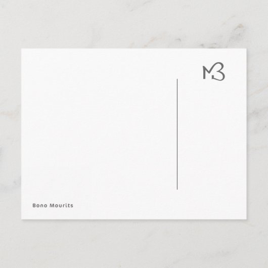 Eenvoud Briefkaart (Achterkant)