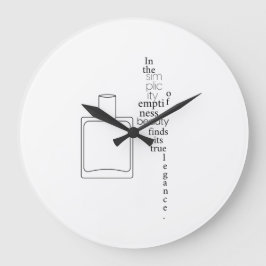 Eenvoud Elegantie Minimalistisch Zwart-wit Grote Klok