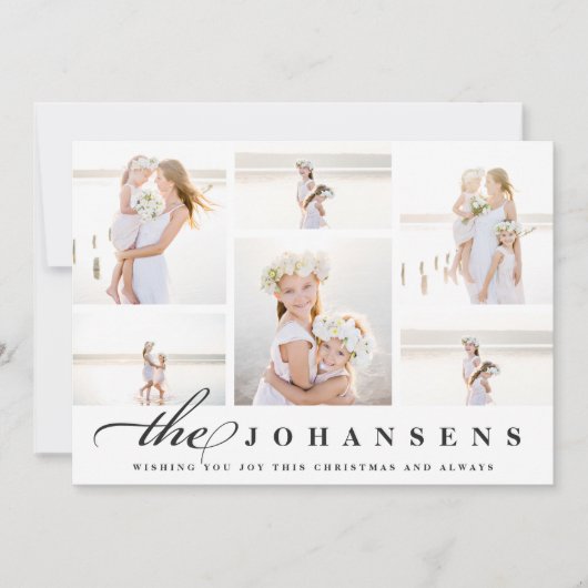 Eenvoud | Holiday Foto Collage Kaart (Voorkant)