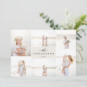 Eenvoud | Kerst Fotocollagekaart Feestdagenkaart (Staand voorkant)