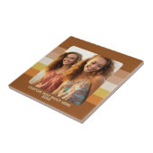 Eenvoudig 1 fotosjabloon - Warm kleurenkader - Tek Tegeltje (Zijkant)