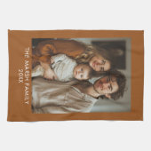 Eenvoudig 1 fotosjabloon - Warm kleurenkader - Tek Theedoek (Horizontaal)