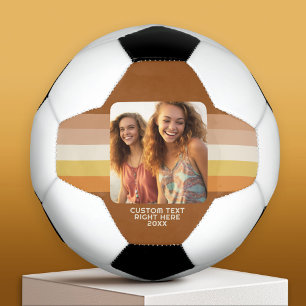 Eenvoudig 1 fotosjabloon - Warm kleurenkader - Tek Voetbal