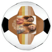 Eenvoudig 1 fotosjabloon - Warm kleurenkader - Tek Voetbal (Gedraaid)