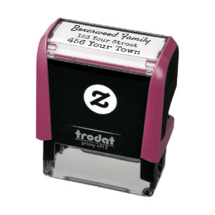 Eenvoudig 3 regels Retouradres Zelfinktende Stempel