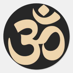 Eenvoudig 3e oogsymbool ronde sticker