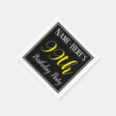 Eenvoudig, 99e verjaardagsfeestje w / aangepaste n servet (Hoek)