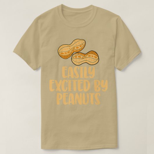 Eenvoudig aangehaald door pinda's Tasty Funny Gend T-shirt (Design voorkant)
