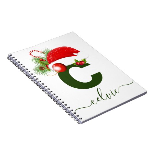 Eenvoudig aangepast, aangepast kerstfeest notitieboek (Rechterzijde)