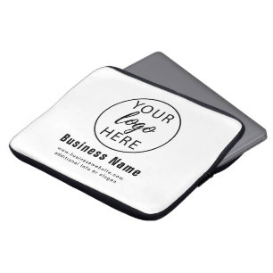 Eenvoudig aangepast bedrijfslogo laptop sleeve
