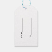 Eenvoudig Aangepast Foto Sjabloon Cadeaulabel (Achterkant)