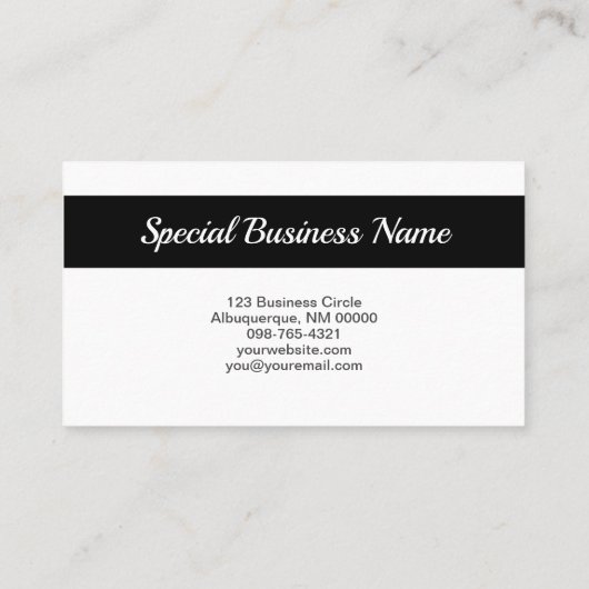 Eenvoudig aangepast ovaal foto QR-code Visitekaart Visitekaartje (Achterkant)