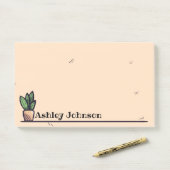 Eenvoudig aangepast Plant Post-it® Notes (Op bureau)