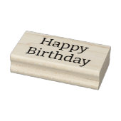 Eenvoudig aangepaste bericht Gelukkige Verjaardag Rubberstempel (Stempel)