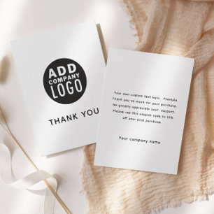 Eenvoudig aangepaste Logo Business - Hartelijk dan Kaart