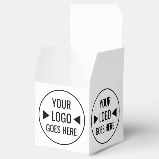 Eenvoudig aangepaste zakelijke Logo Bedankdoosjes (Geopend)