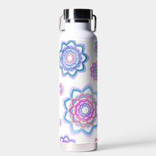 Eenvoudig Abstract, compact, roze, Lotus Colorful Waterfles