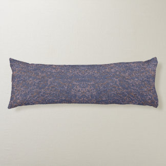 Eenvoudig Abstract Draad Art Blauw Patroon Lichaamskussen