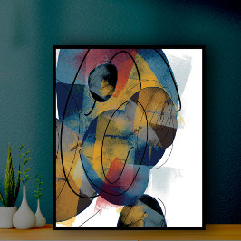 Eenvoudig Abstract modern Print Poster